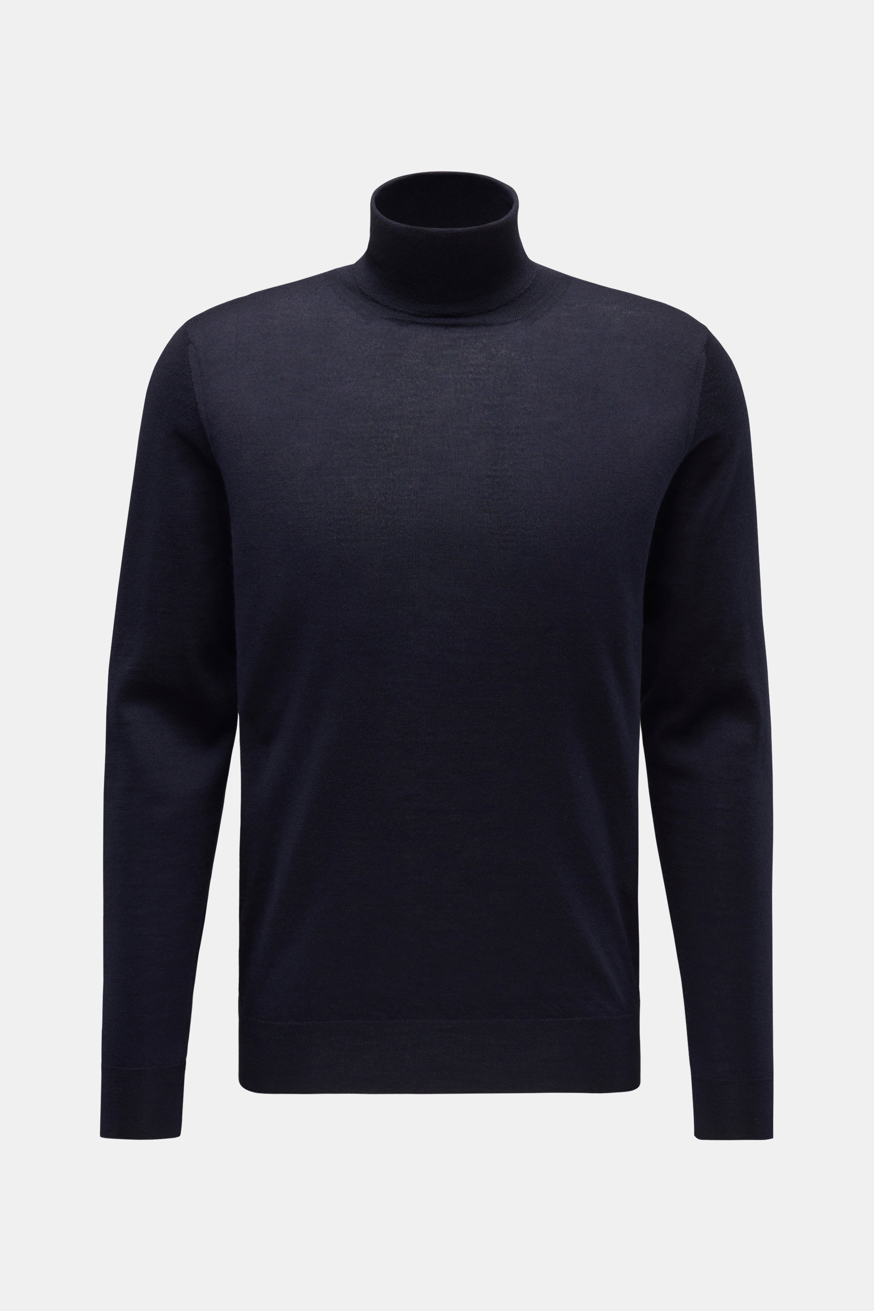 Fedeli Fine knit turtleneck jumper 'Derby ML' navy
