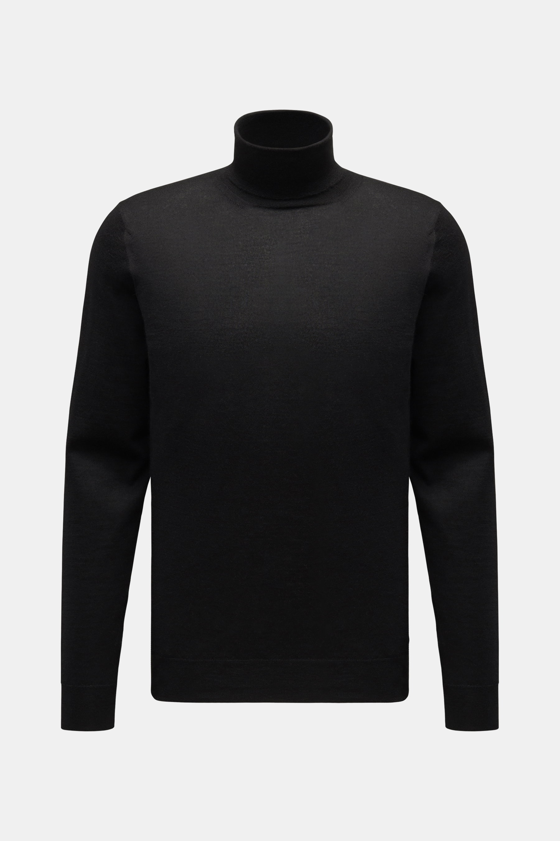 Fedeli Fine knit turtleneck jumper 'Derby ML' black