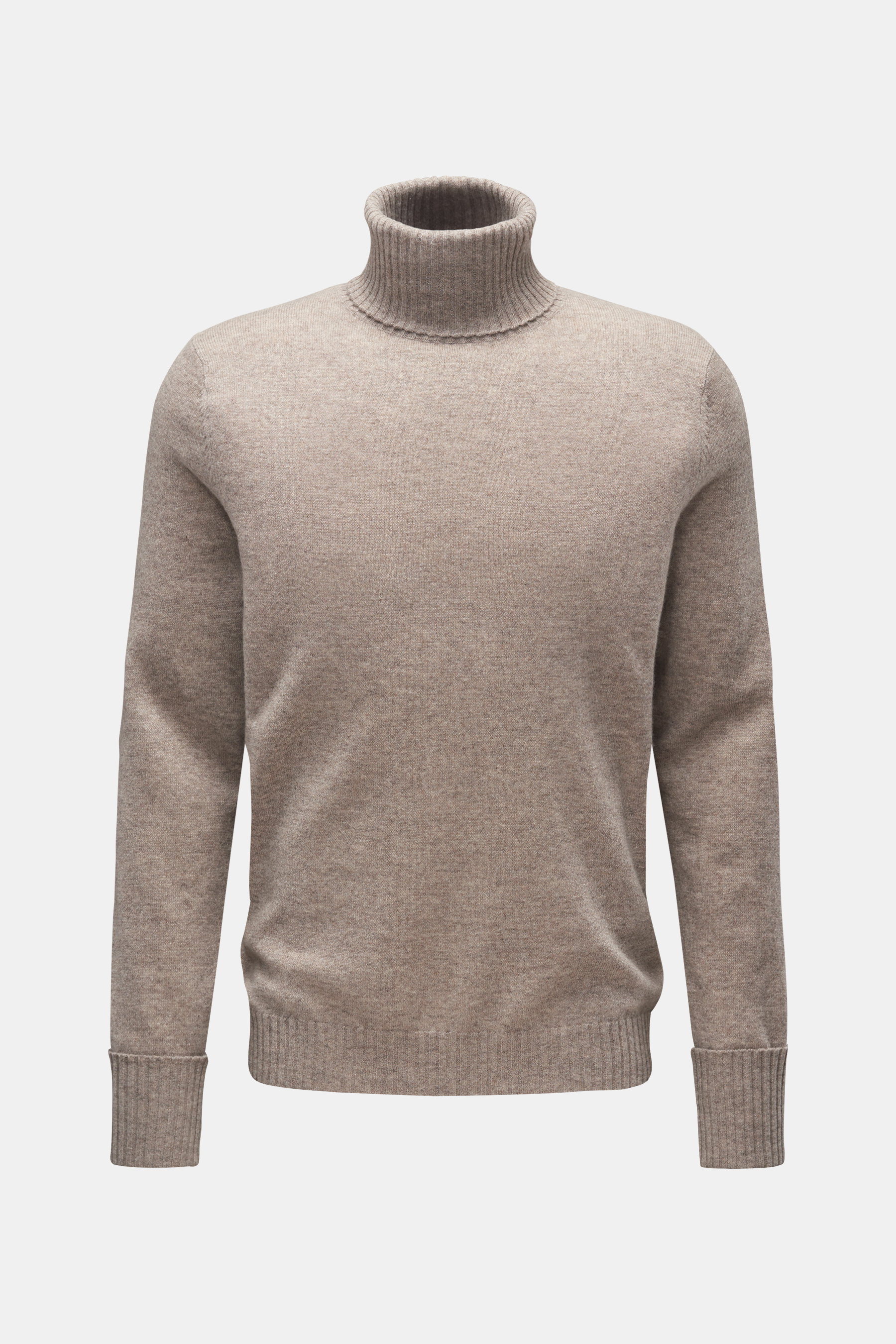 FTC Cashmere turtleneck jumper grey brown