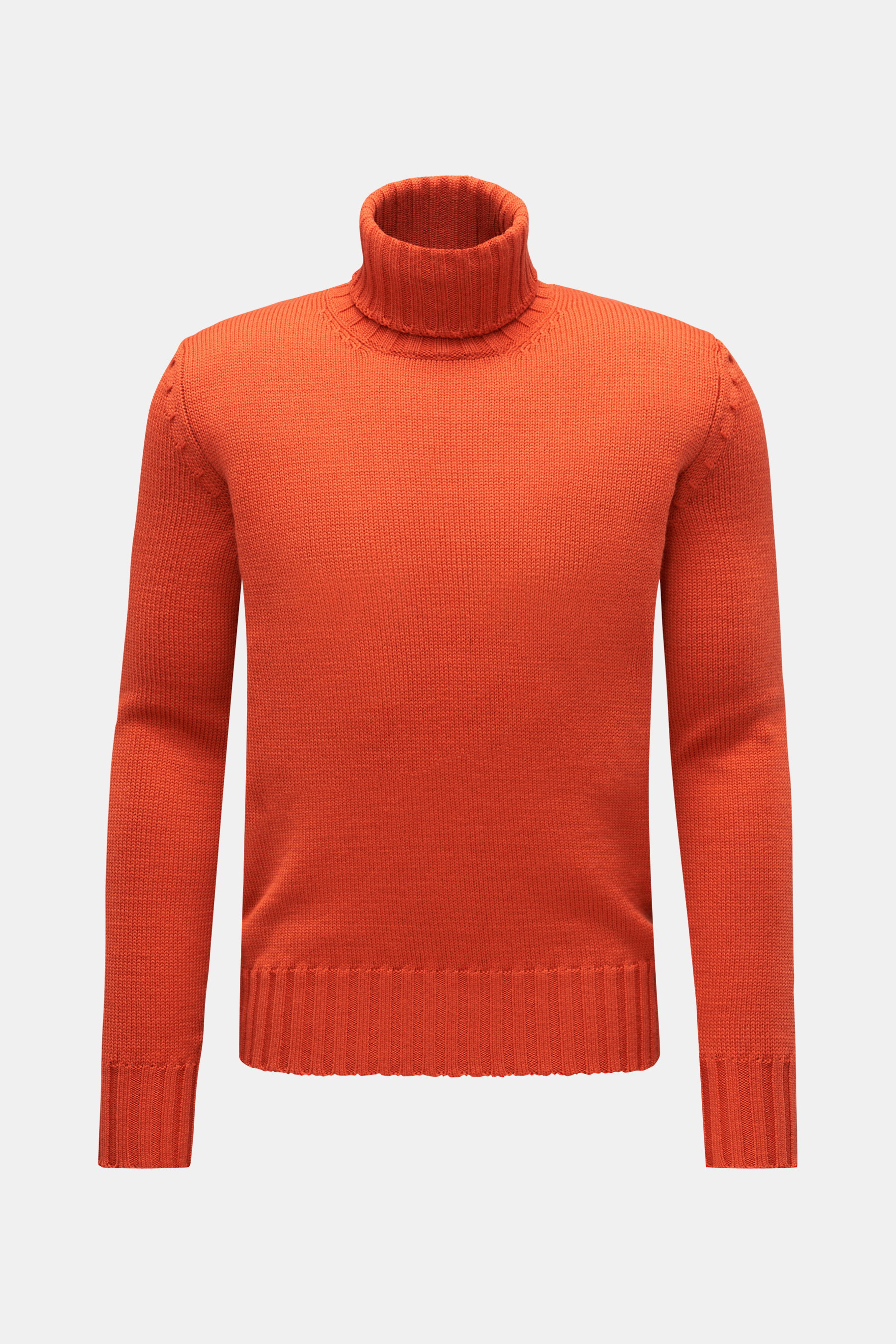 Hindustrie Merino Rollkragenpullover orange