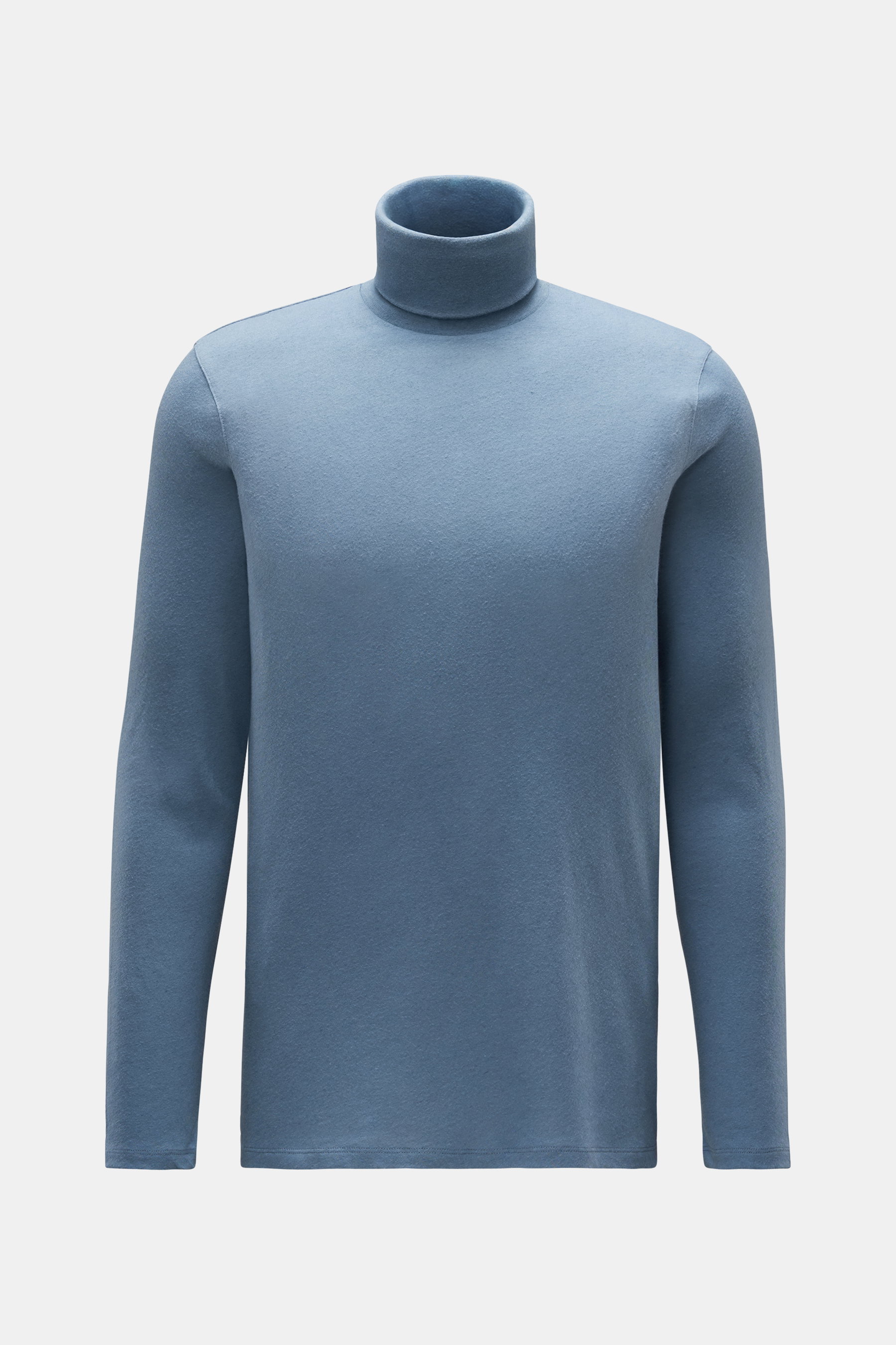 Majestic Filatures Jersey-Rollkragenpullover rauchblau