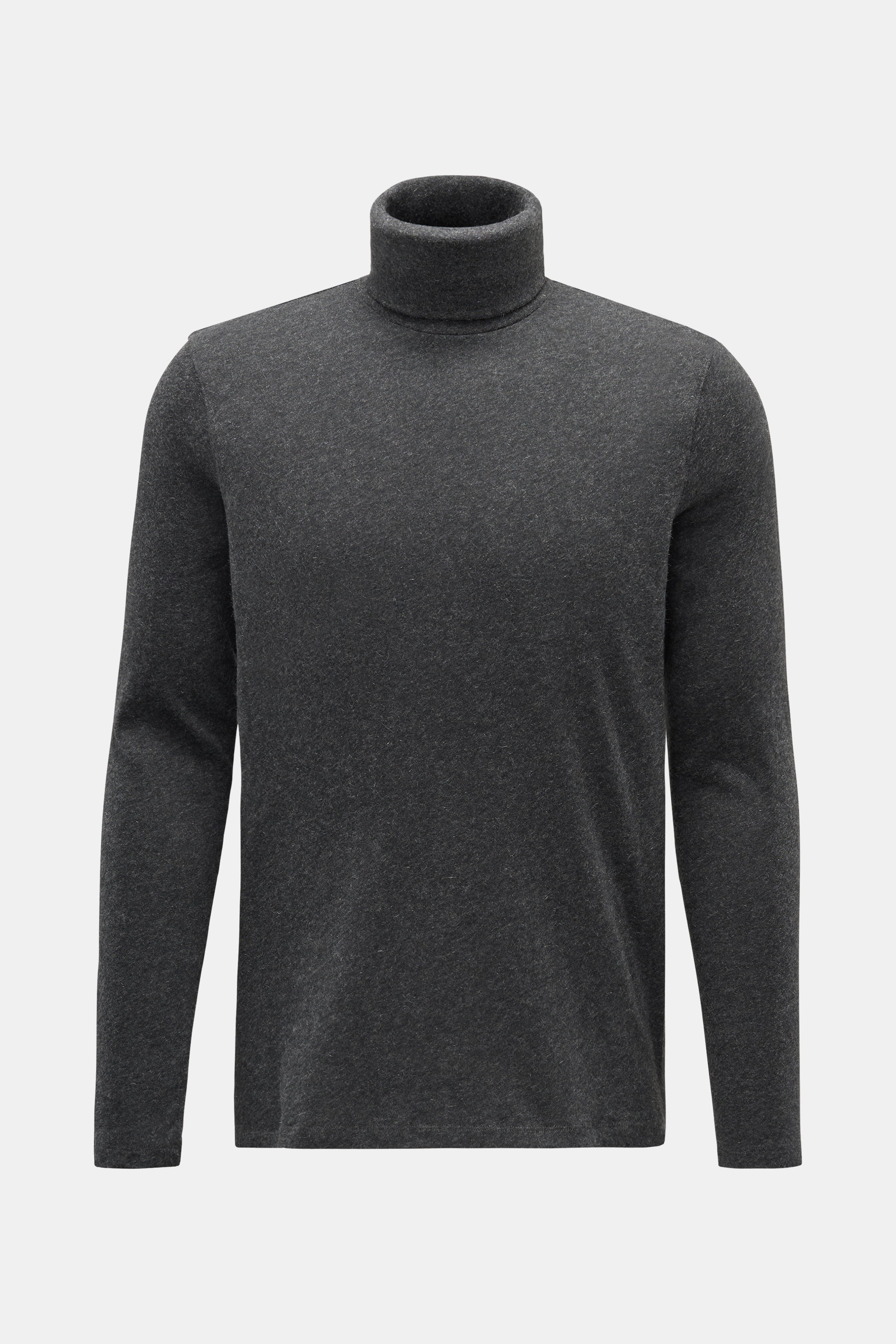 Majestic Filatures Jersey-Rollkragenpullover dunkelgrau