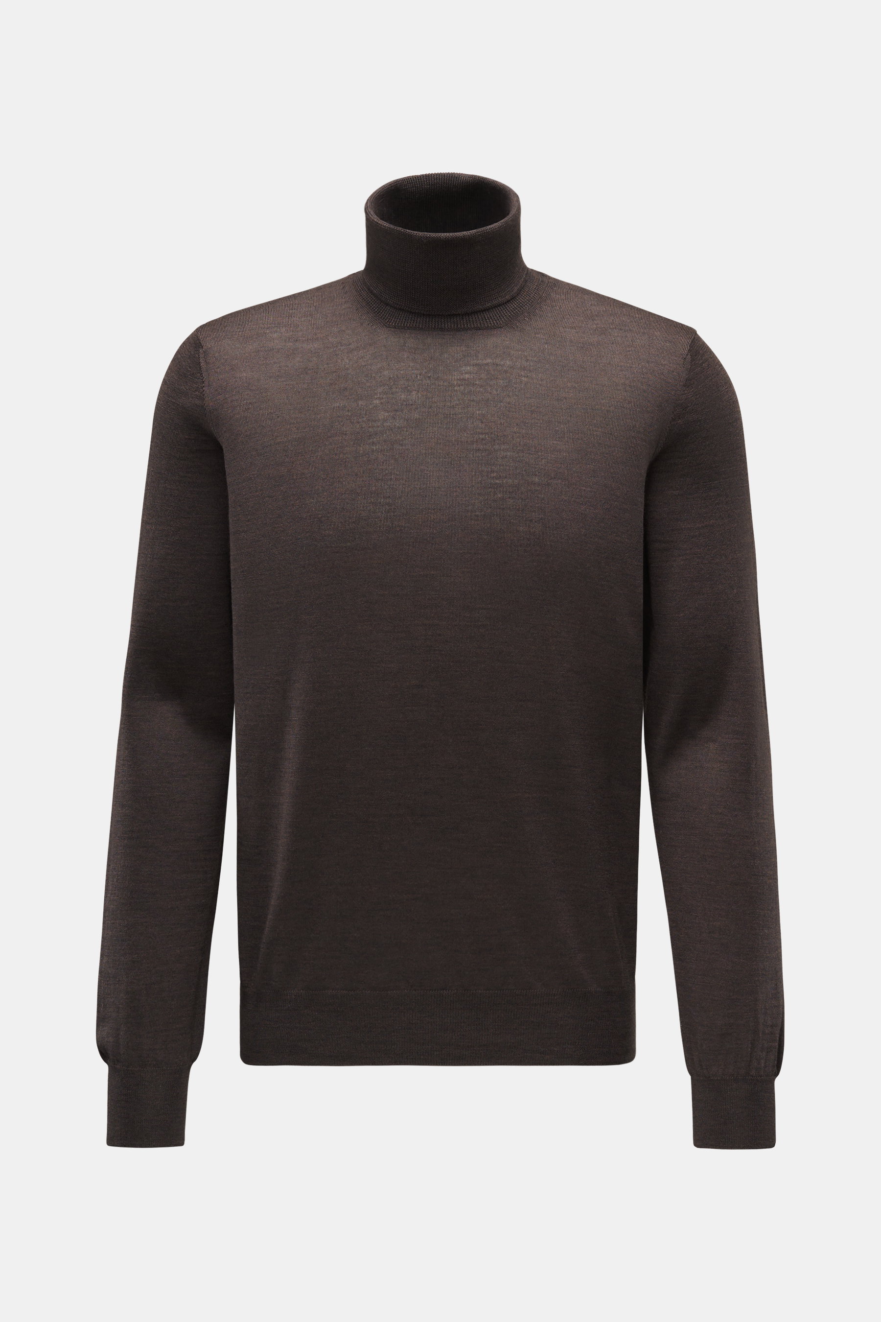Gran Sasso Feinstrick-Rollkragenpullover dunkelbraun