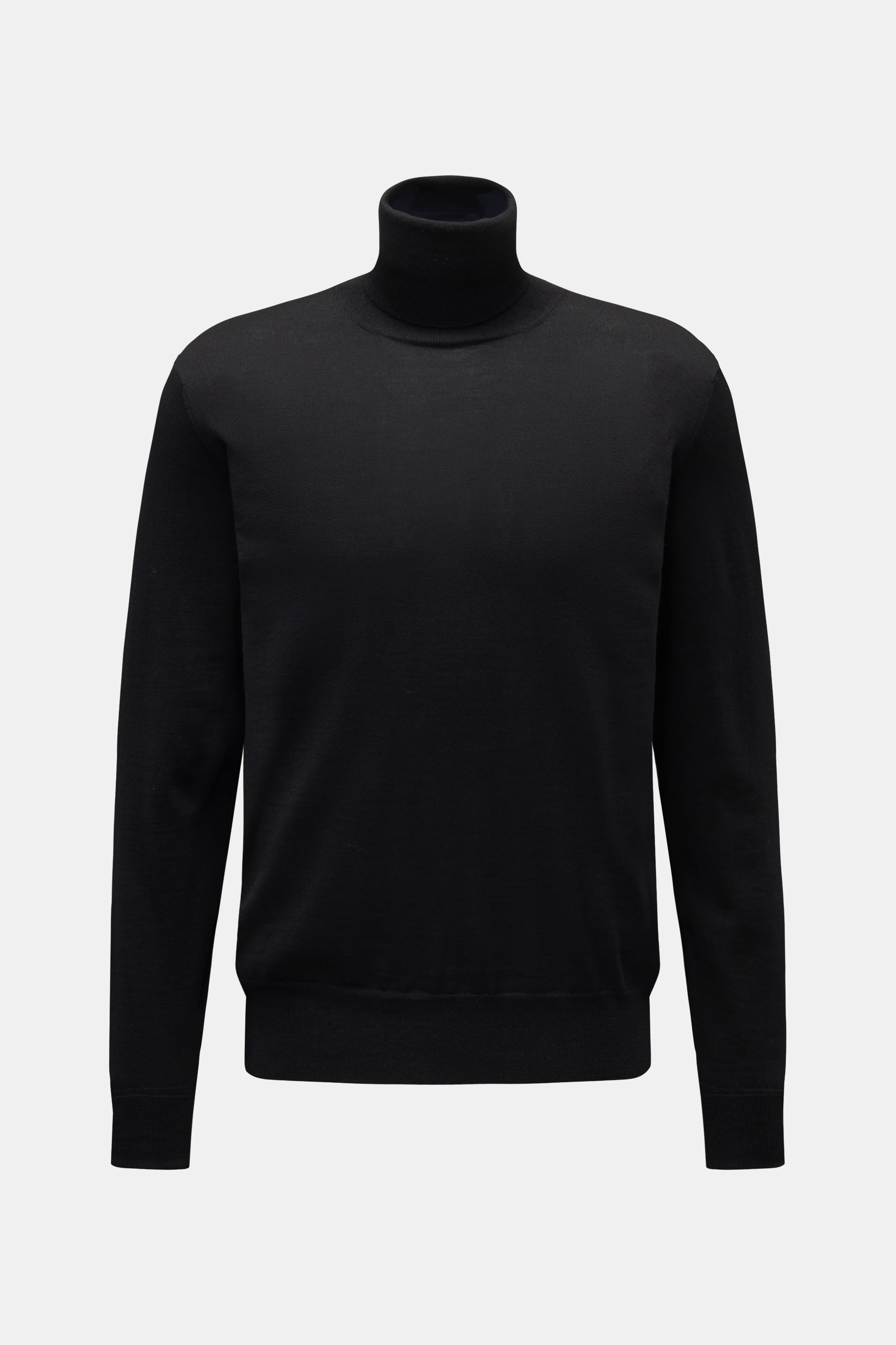 PT Torino Feinstrick-Rollkragenpullover schwarz