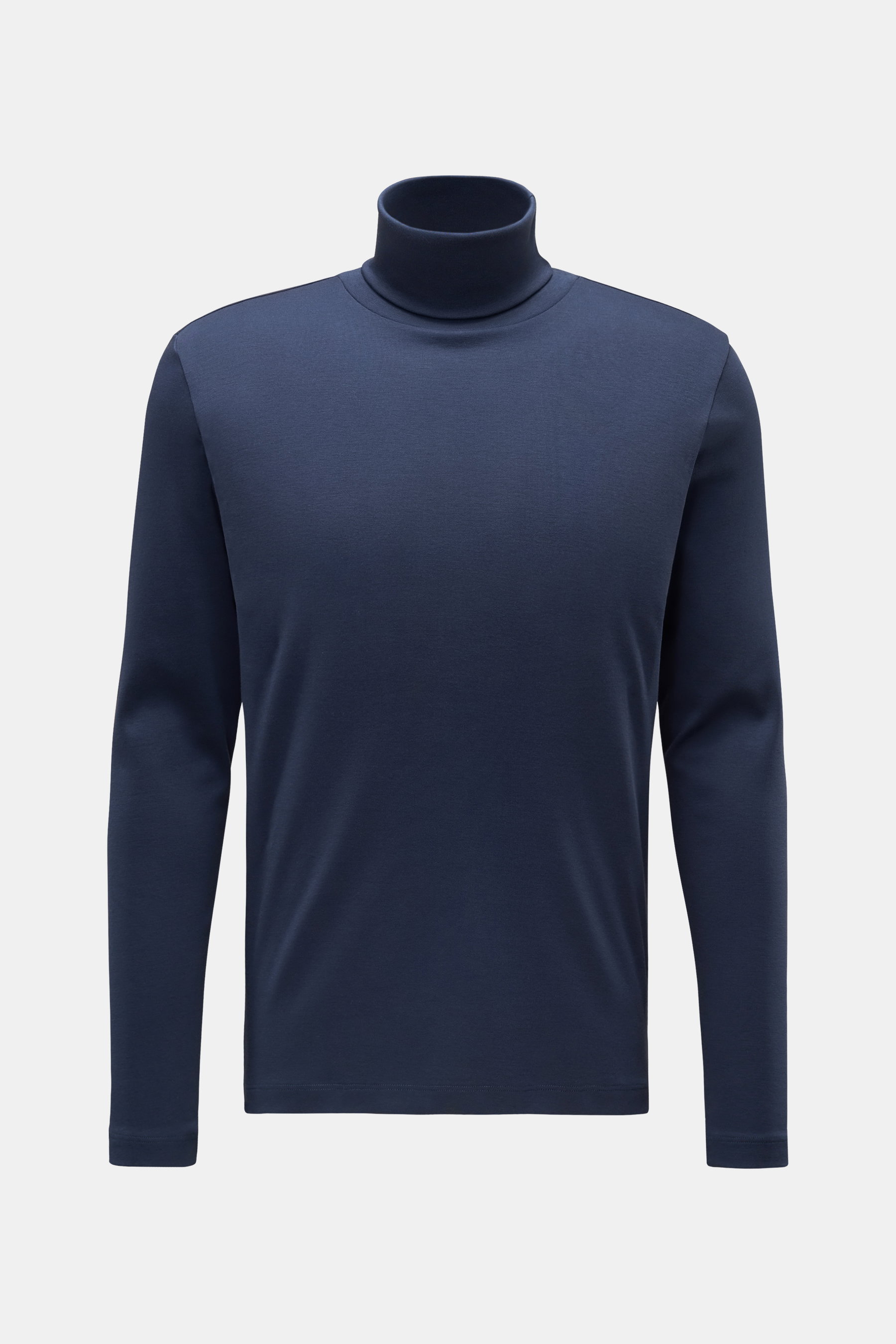 Stefan Brandt Jersey turtleneck jumper 'Eli' grey-blue