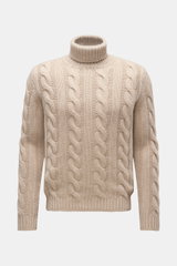 von Braun Cashmere Rollkragenpullover beige
