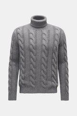 von Braun Cashmere Rollkragenpullover grau