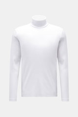 Stefan Brandt Jersey-Rollkragenpullover 'Eli' weiß
