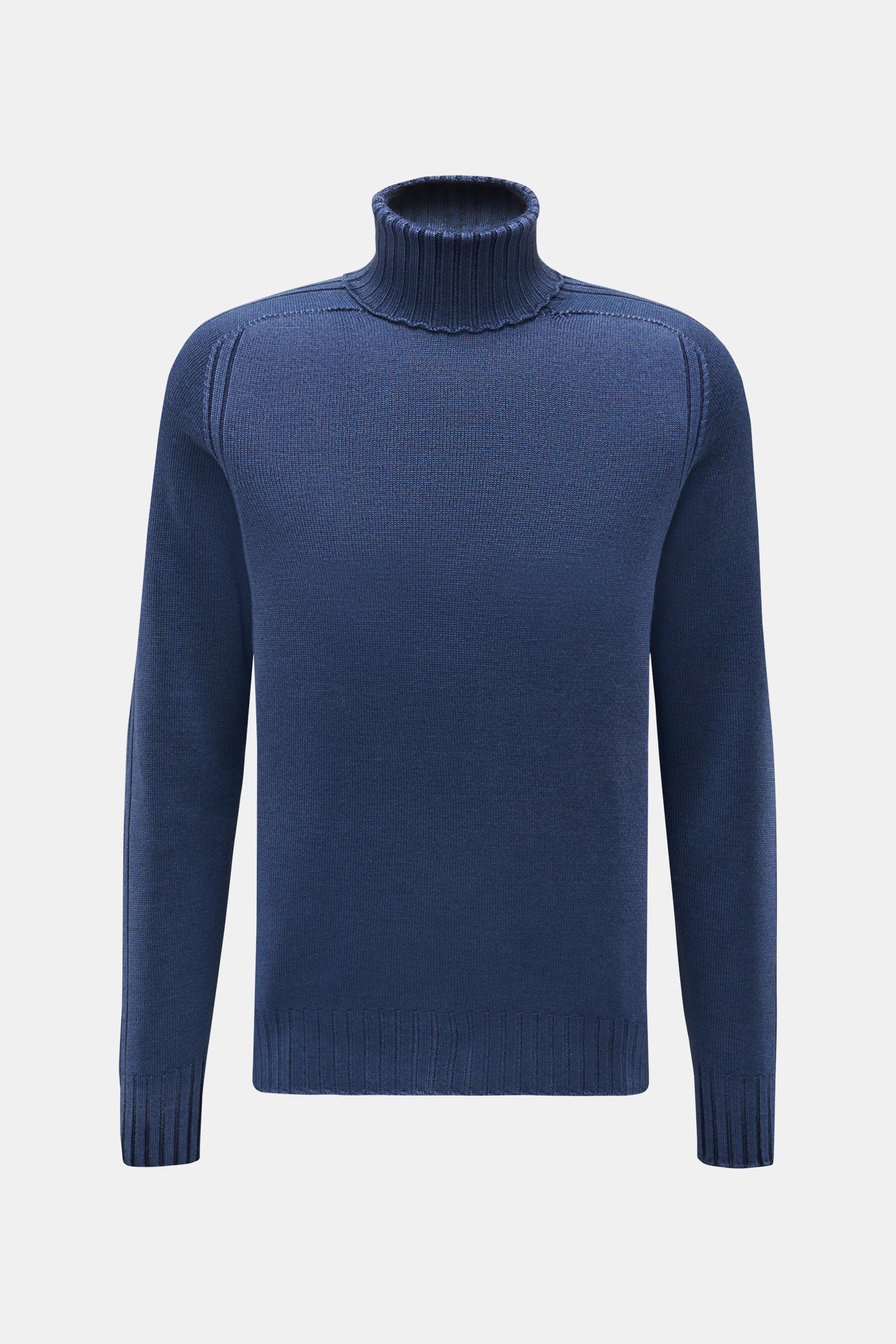 Rollkragenpullover 'Foggy Turtle' graublau
