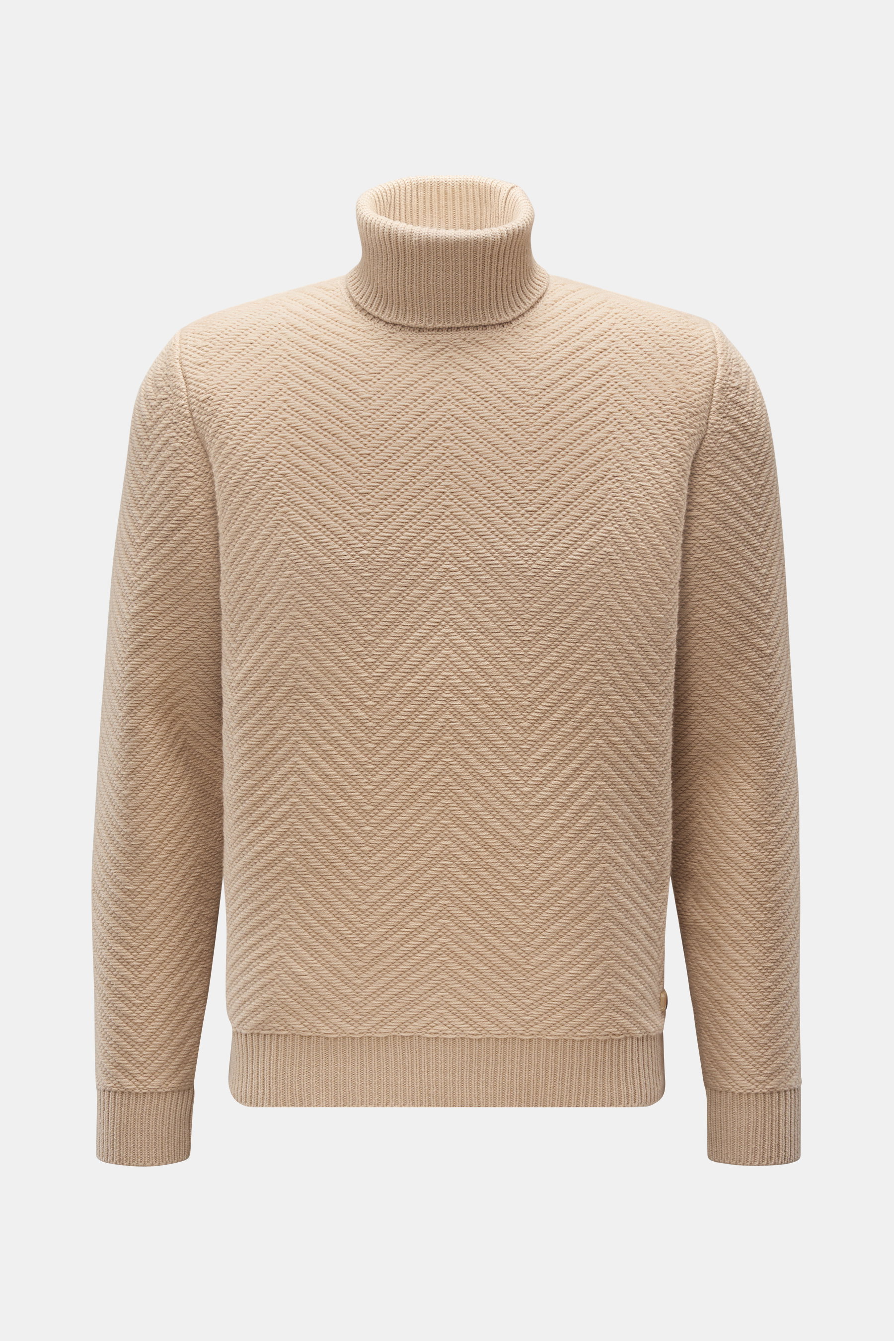 Colombo Cashmere Rollkragenpullover beige