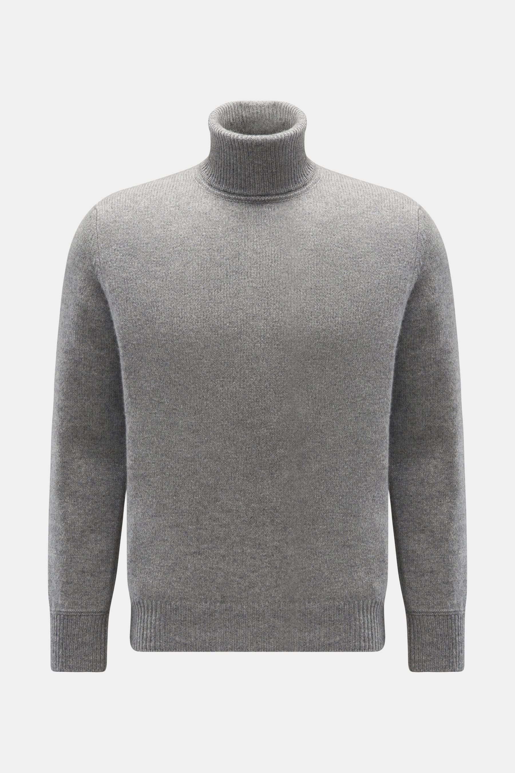 Cruciani Cashmere Rollkragenpullover grau meliert