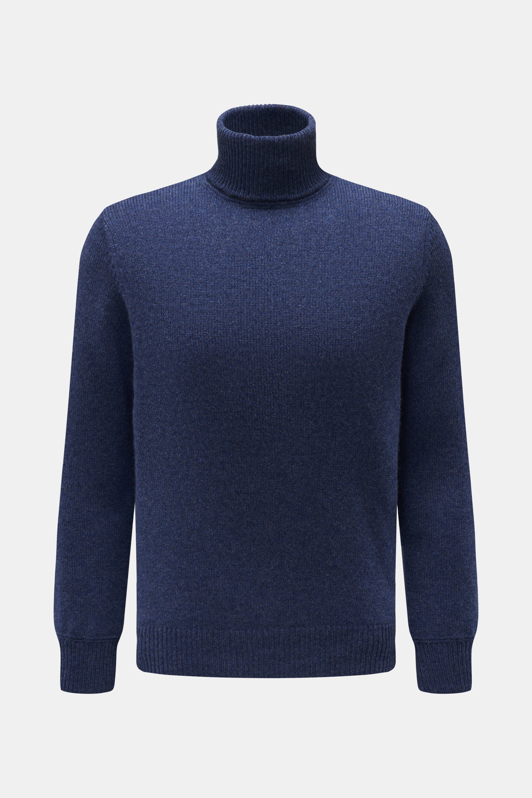 Cruciani Cashmere Rollkragenpullover dunkelblau meliert