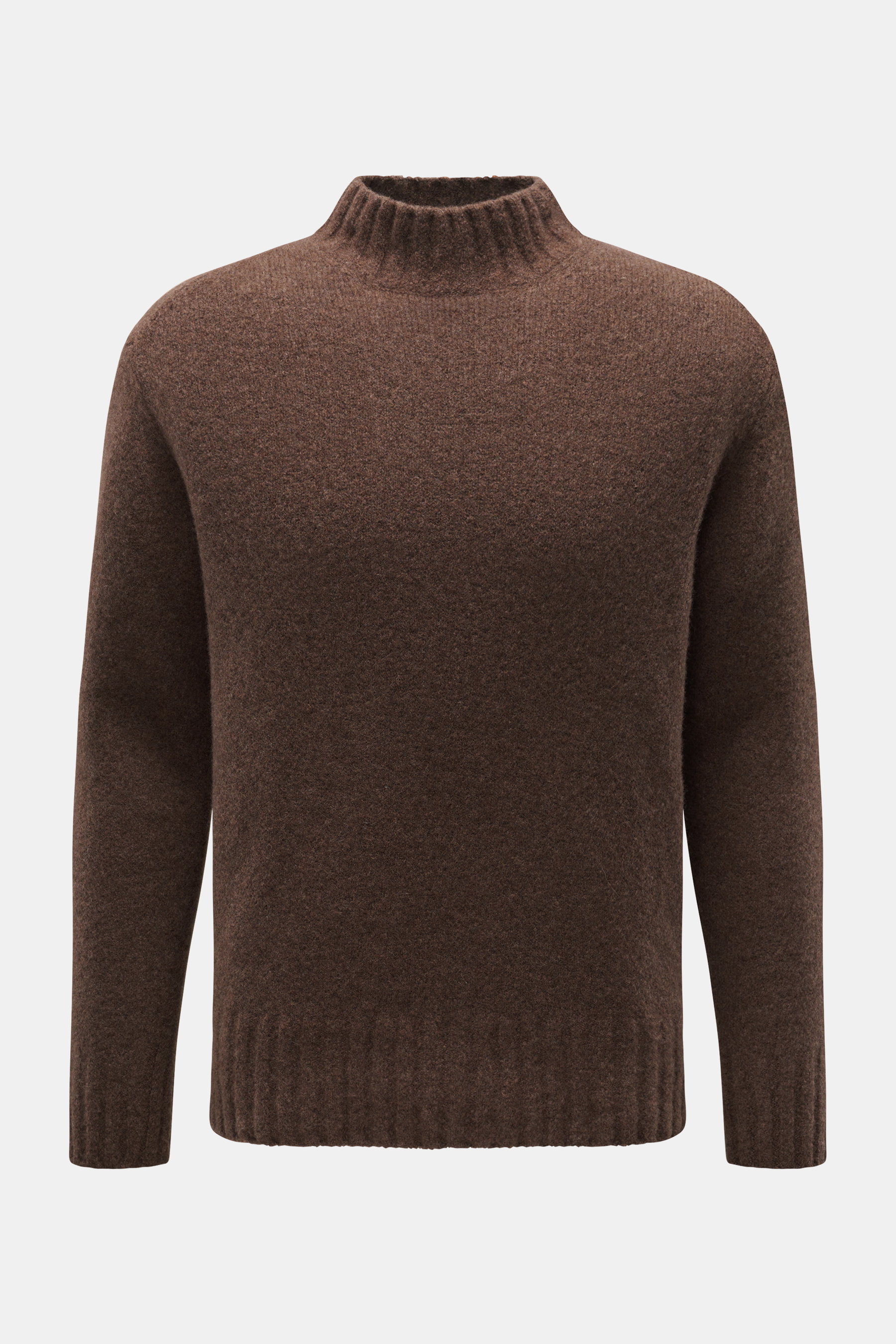Cruciani Mock neck jumper grey-brown mottled