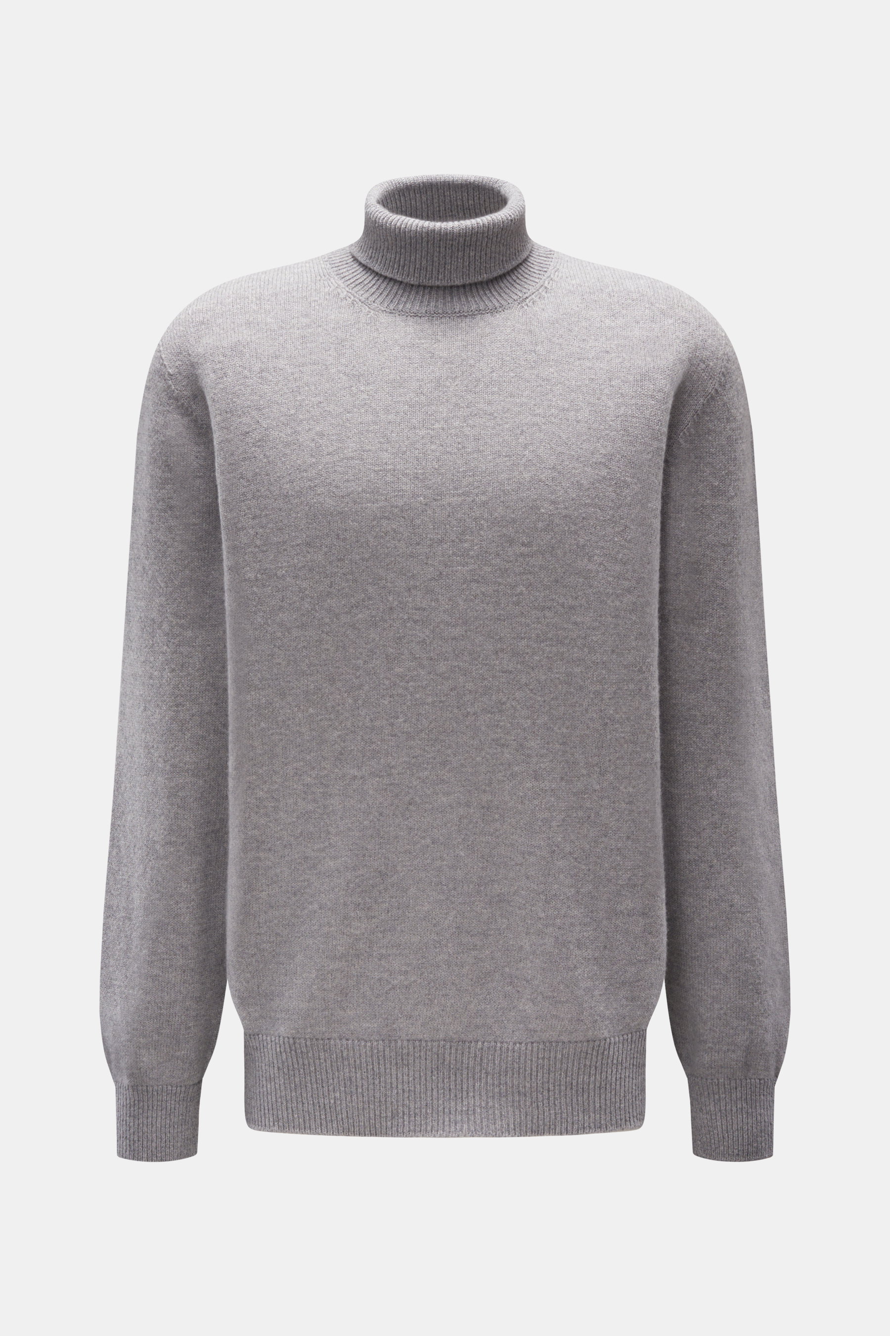 Laneus Rollkragenpullover hellgrau meliert