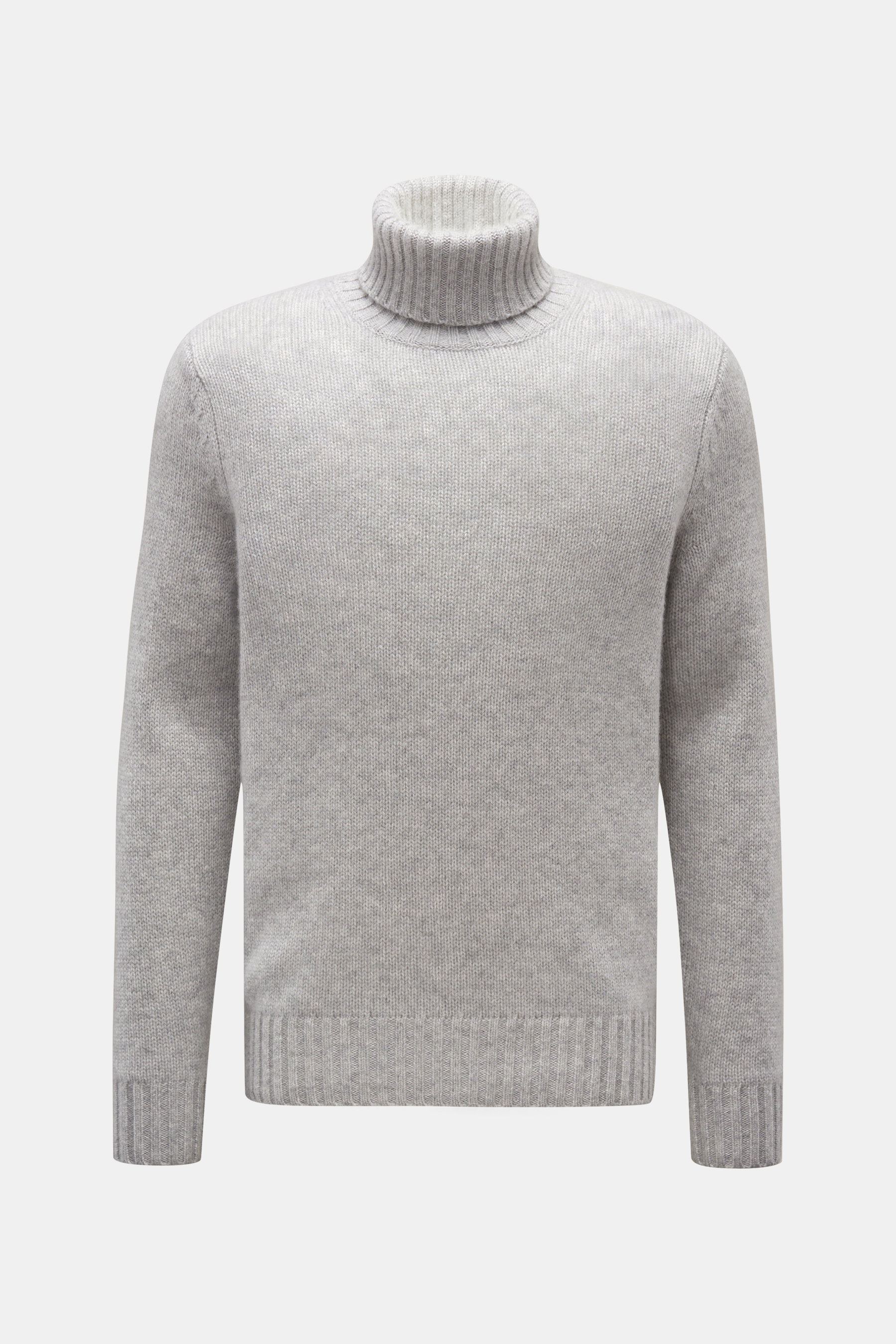 FTC Cashmere Rollkragenpullover grau meliert