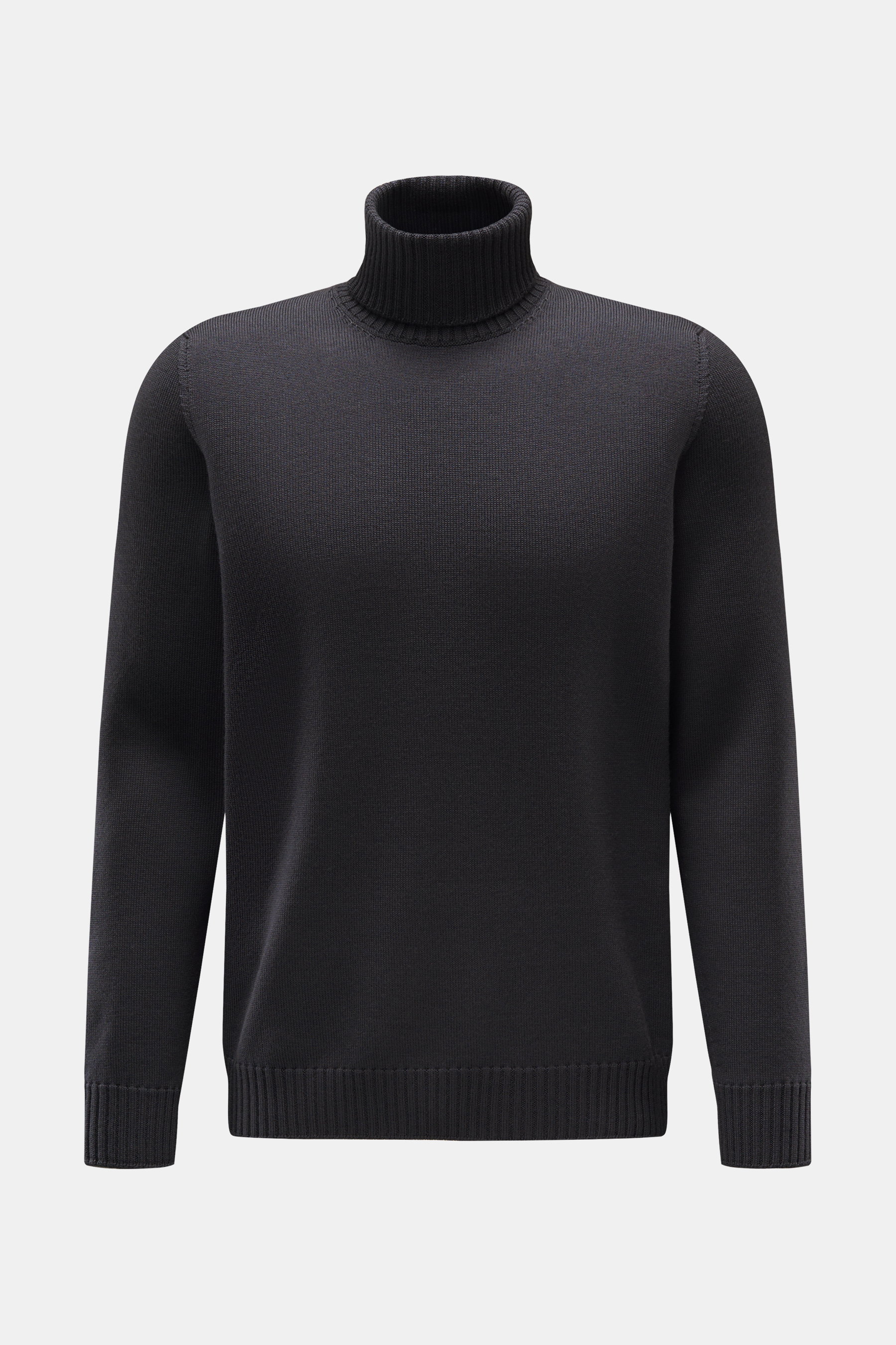 Drumohr Merino Rollkragenpullover dunkelgrau