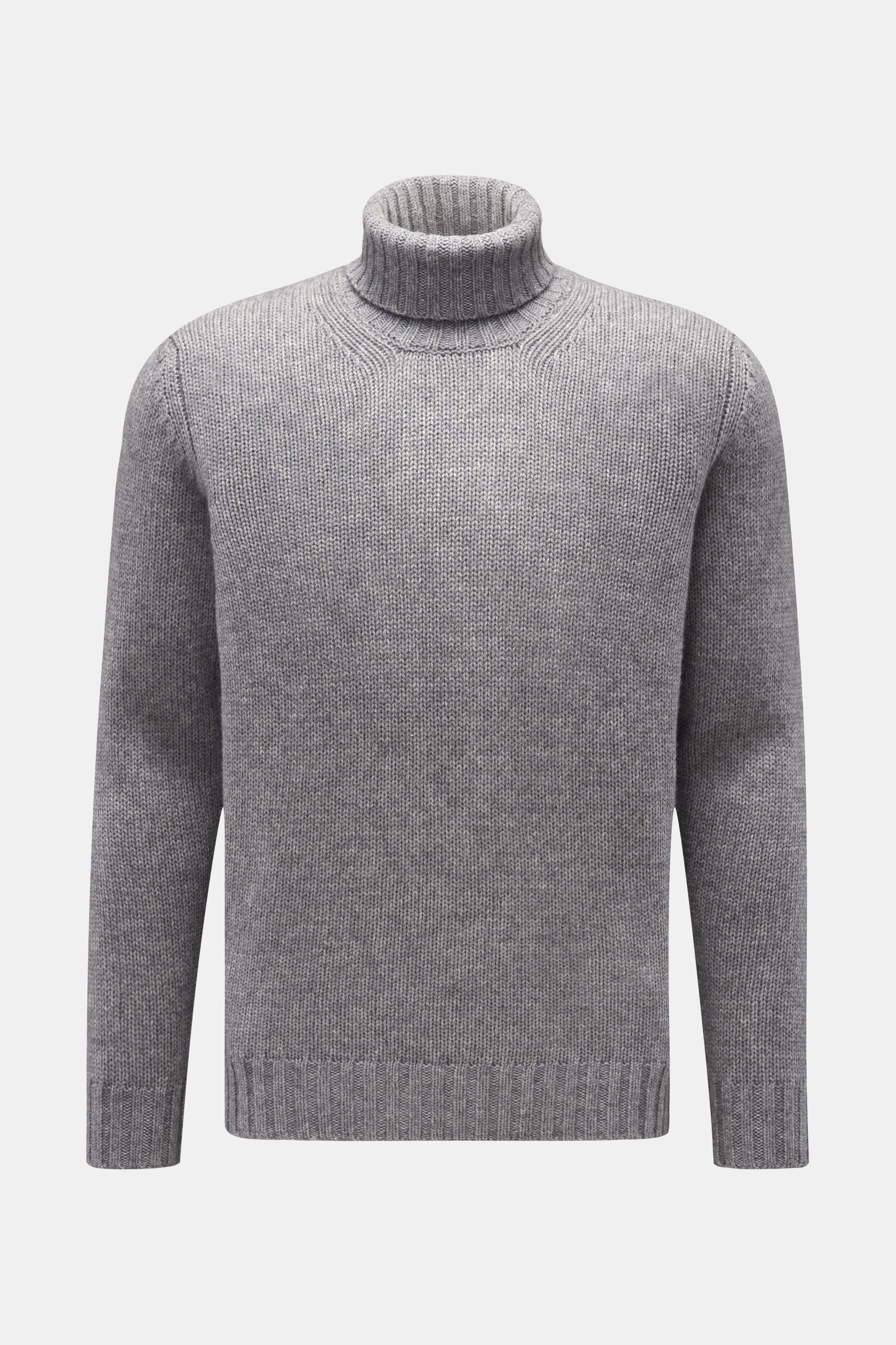 Della Ciana Rollkragenpullover grau meliert