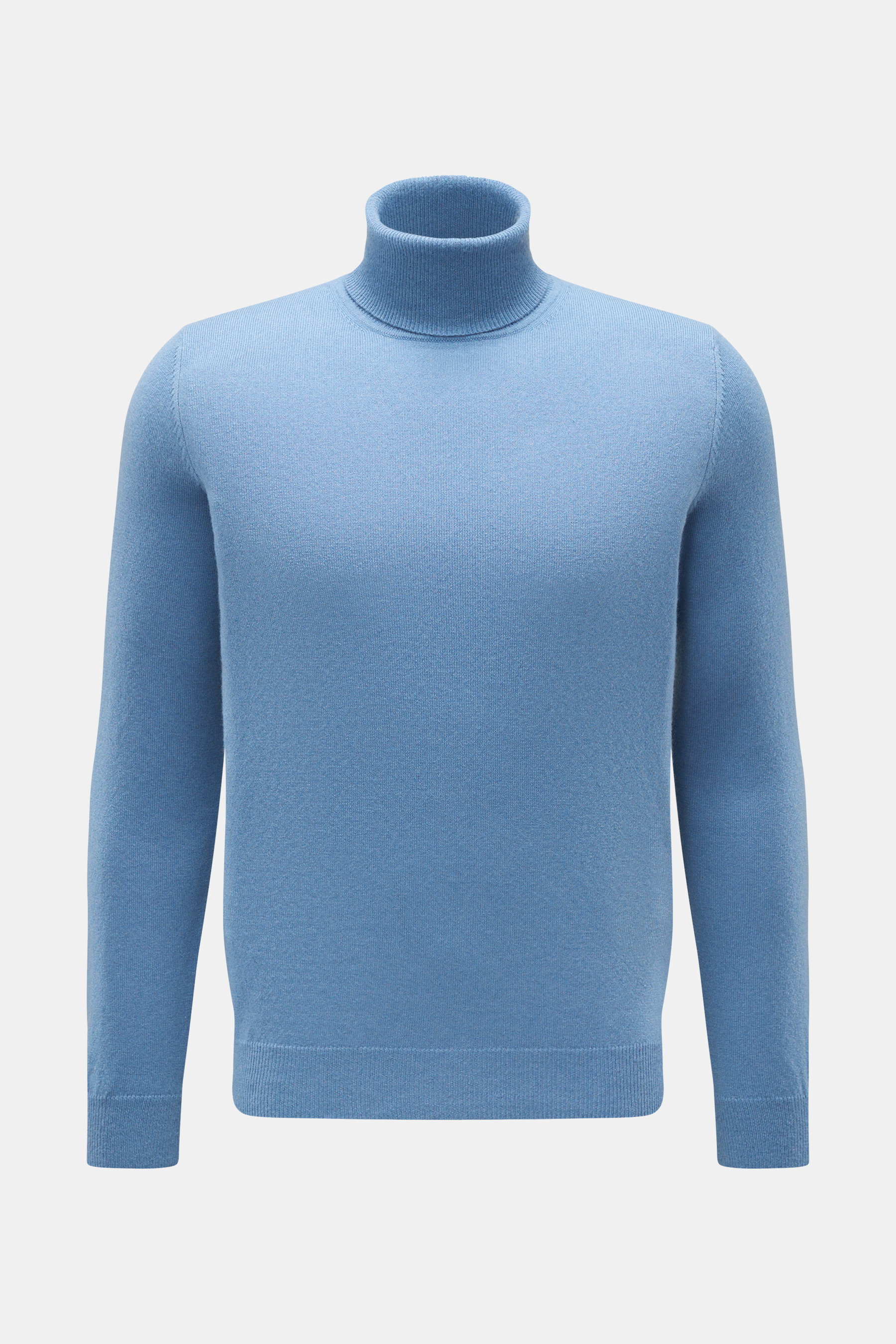 Cashmere turtleneck jumper blue