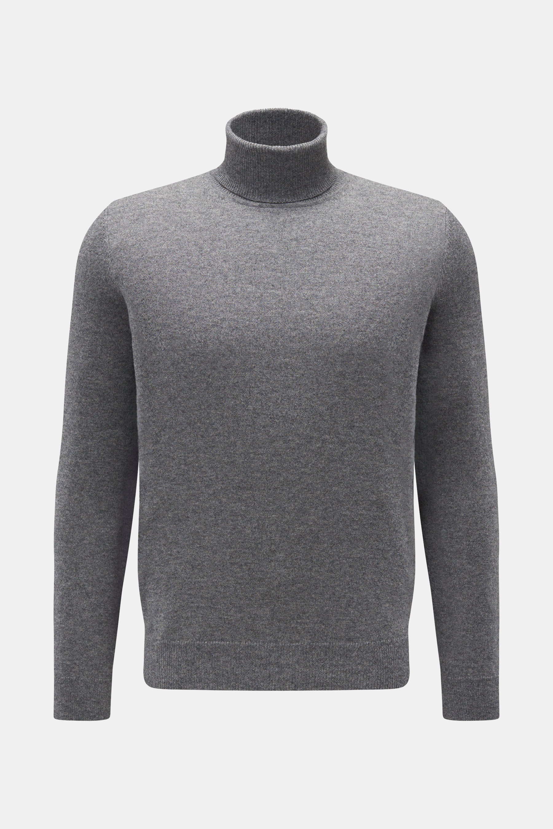 von Braun Cashmere turtleneck jumper grey mottled