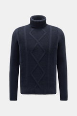 von Braun Cashmere turtleneck jumper navy