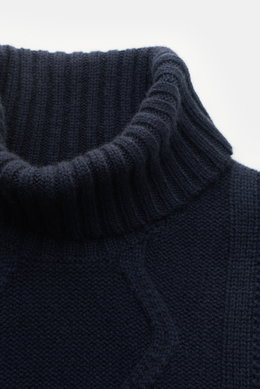 von Braun Cashmere turtleneck jumper navy