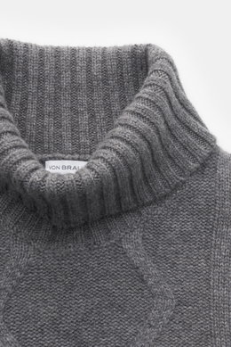 von Braun Cashmere Rollkragenpullover grau meliert