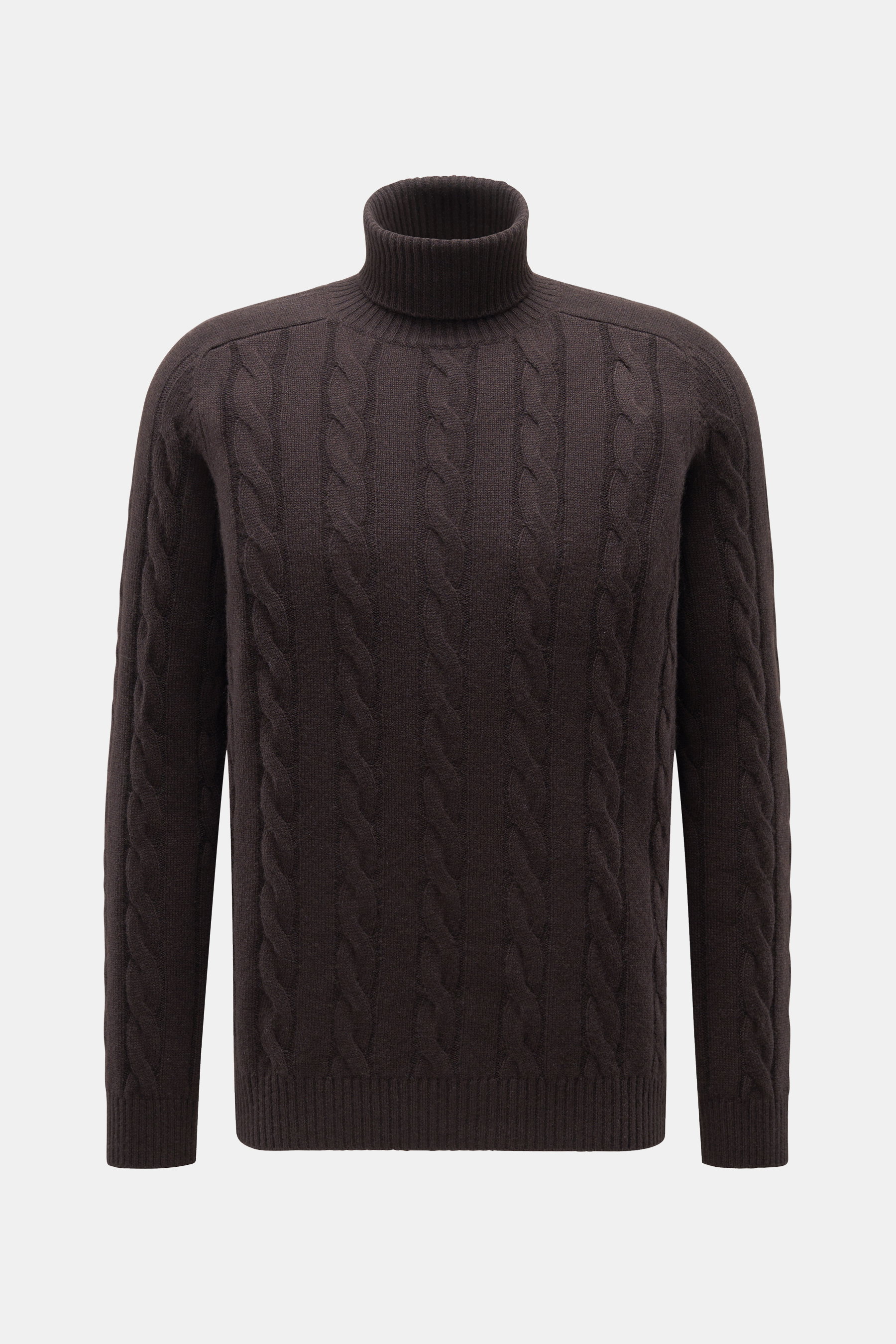 von Braun Cashmere Rollkragenpullover dunkelbraun