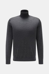 von Braun Merino turtleneck jumper dark grey melange