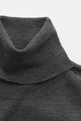 von Braun Merino turtleneck jumper dark grey melange
