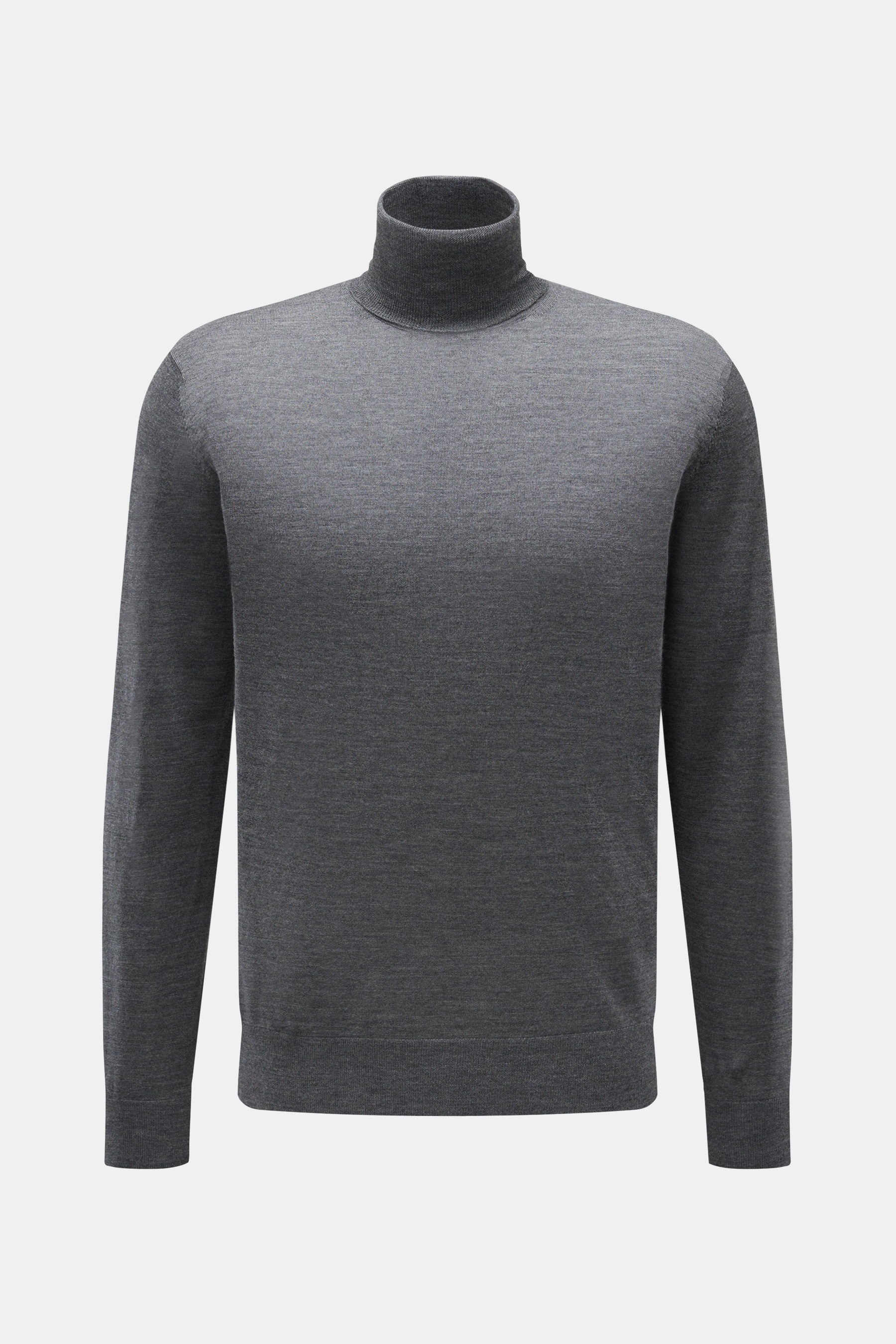 von Braun Merino turtleneck jumper grey mottled