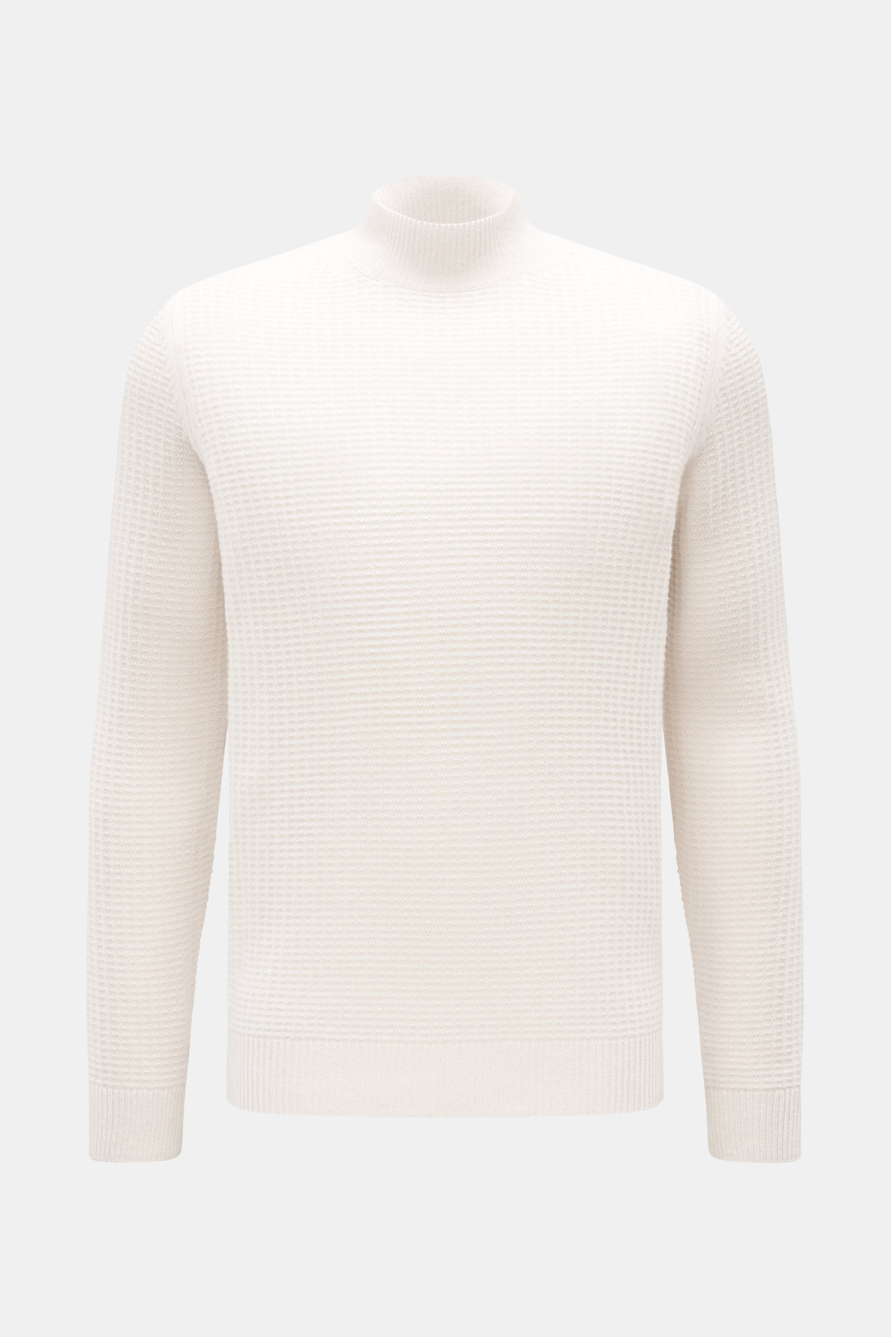 Cashmere Mock Neck Pullover creme