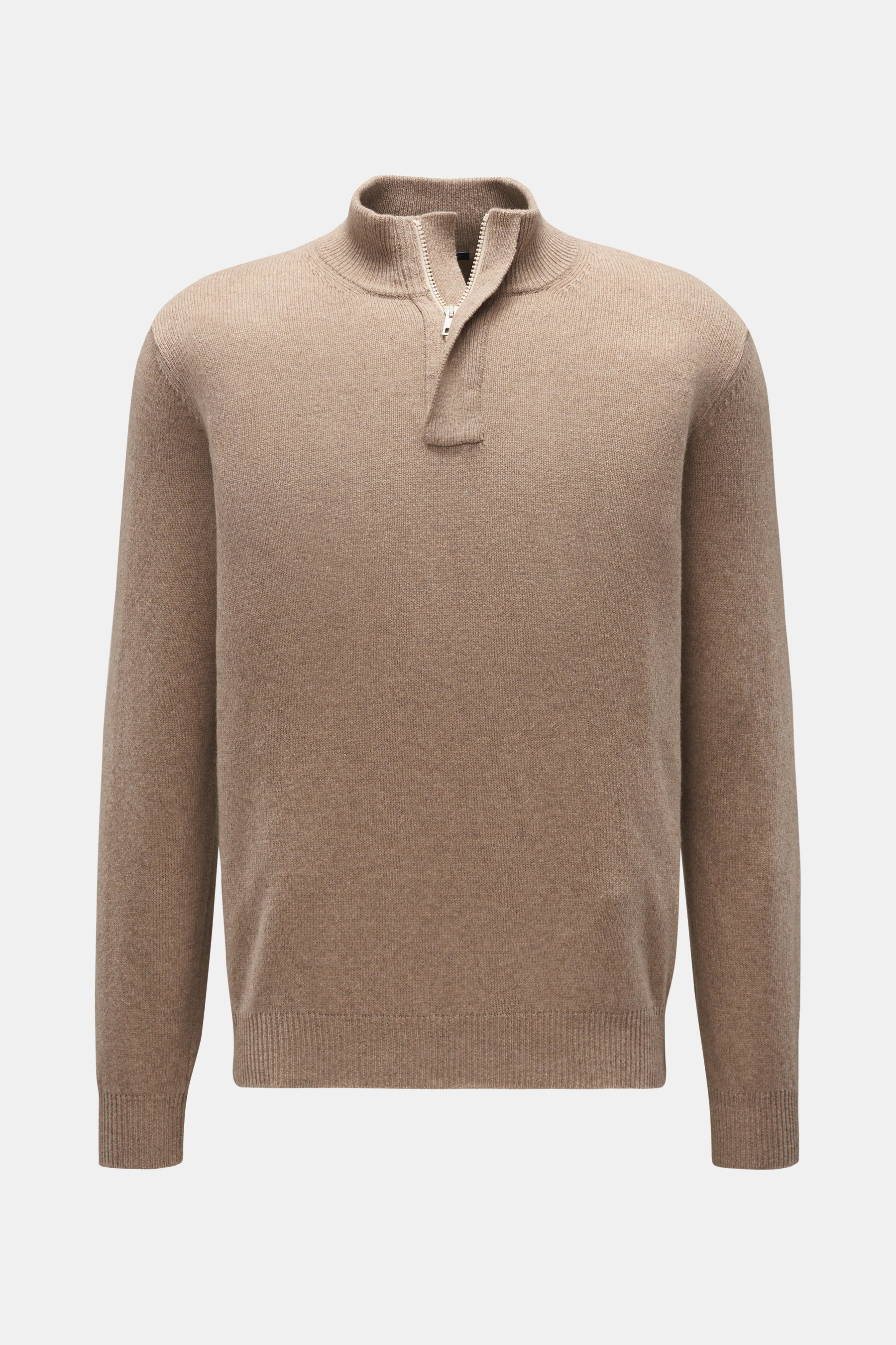 Cashmere Troyer beige meliert