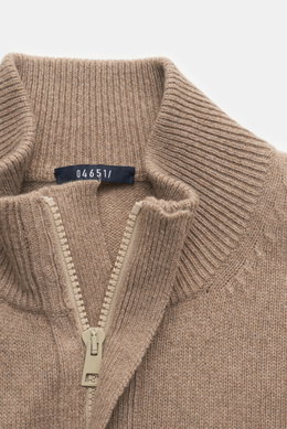 04651/ A trip in a bag Cashmere Troyer beige meliert
