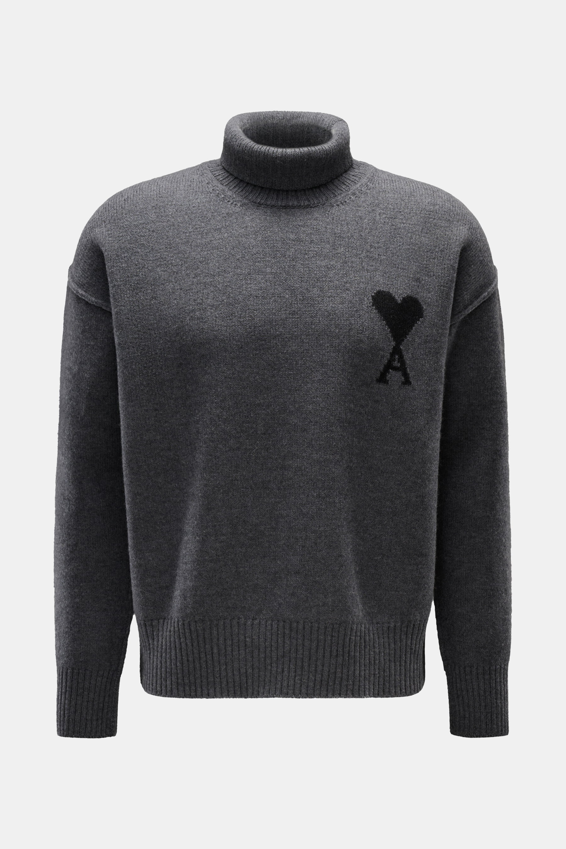 Ami Paris Rollkragenpullover dunkelgrau