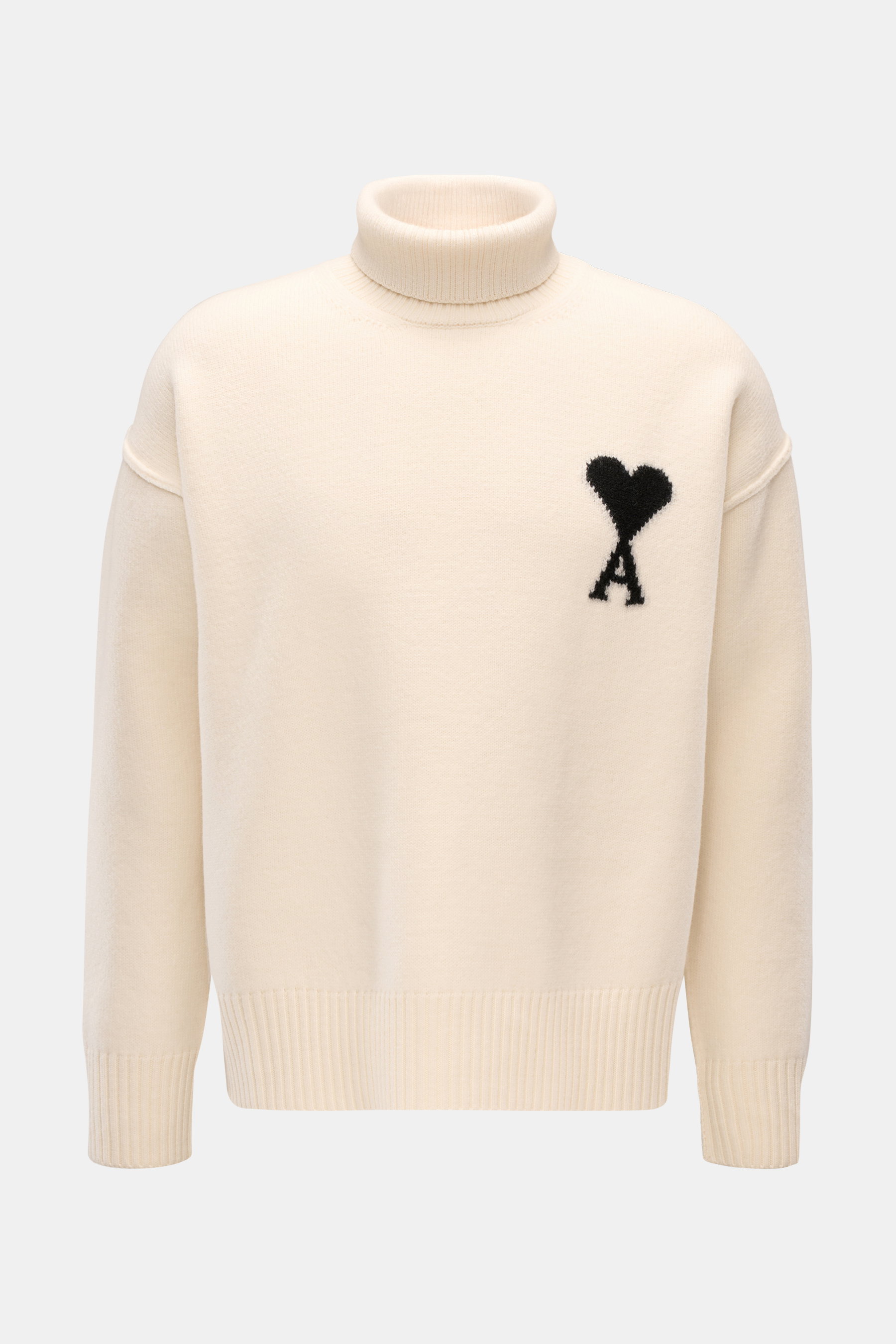 Ami Paris Rollkragenpullover creme