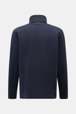 Rückansicht des 04651/ A trip in a bag Rollkragenpullover 'If Turtle' navy, Sweat aus Baumwolle/Microfaser, Regular Fit, weicher Griff, anliegender Rollkragen, Weblabel in der Seitennaht. Zeitloses Herbst-Basic.