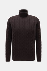 von Braun Cashmere Rollkragenpullover dunkelbraun