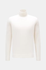 von Braun Merino Rollkragenpullover creme, Slim Fit, sehr feines Strickbild, reine Merinowolle, anliegender Rollkragen, flexible Rippbündchen, Frontansicht