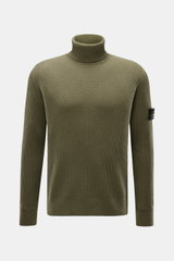 Stone Island Turtleneck Sweater Olive
