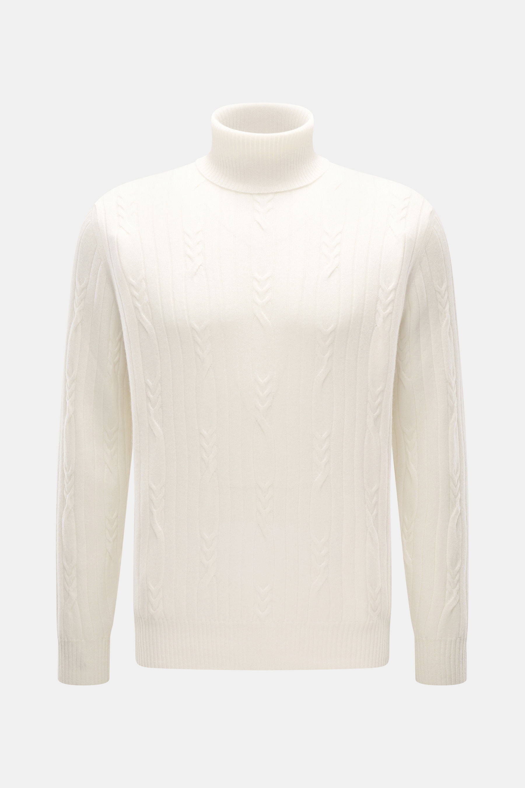 Fioroni Cashmere Rollkragenpullover creme