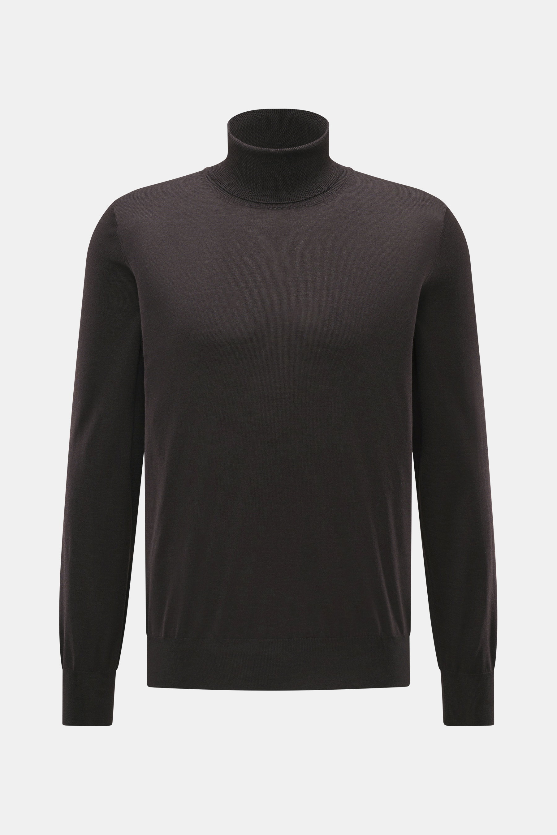 Gran Sasso Feinstrick-Rollkragenpullover dunkelbraun