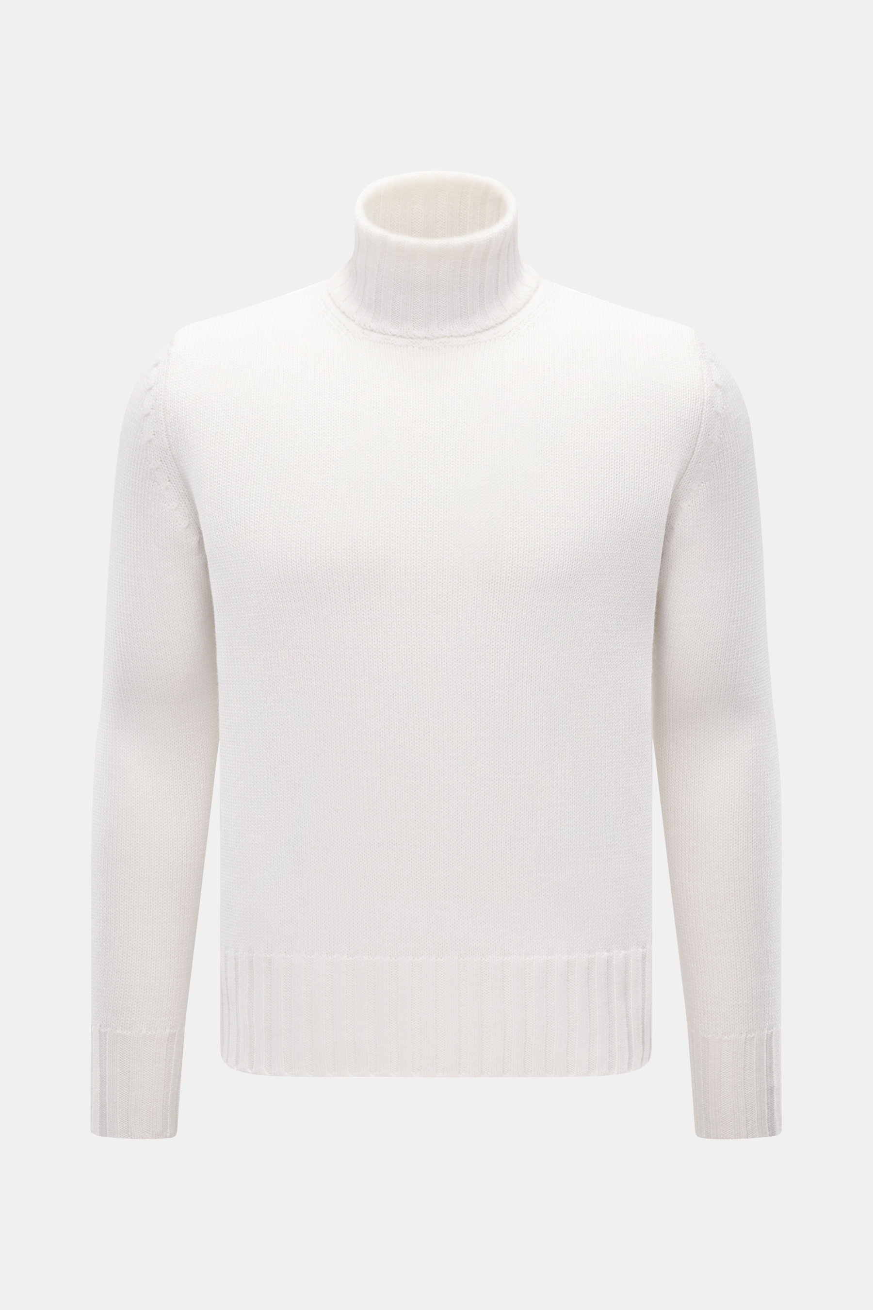 B.F. Knitwear Merino Rollkragenpullover offwhite