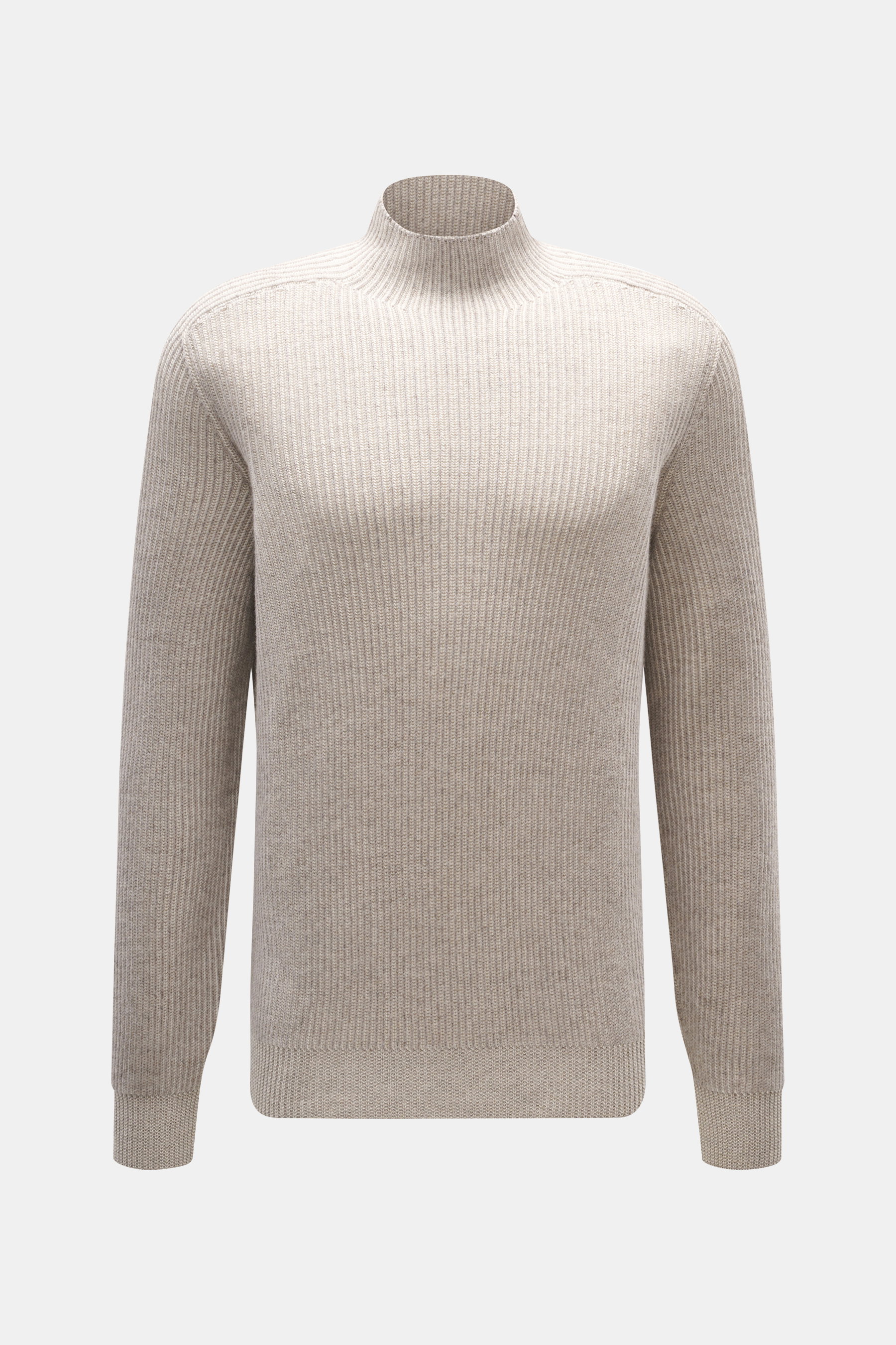 Brunello Cucinelli Cashmere Mockneck-Pullover beige