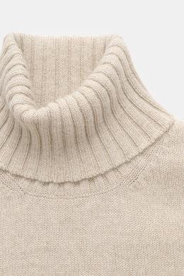 Filippo de Laurentiis Cashmere Rollkragenpullover creme meliert