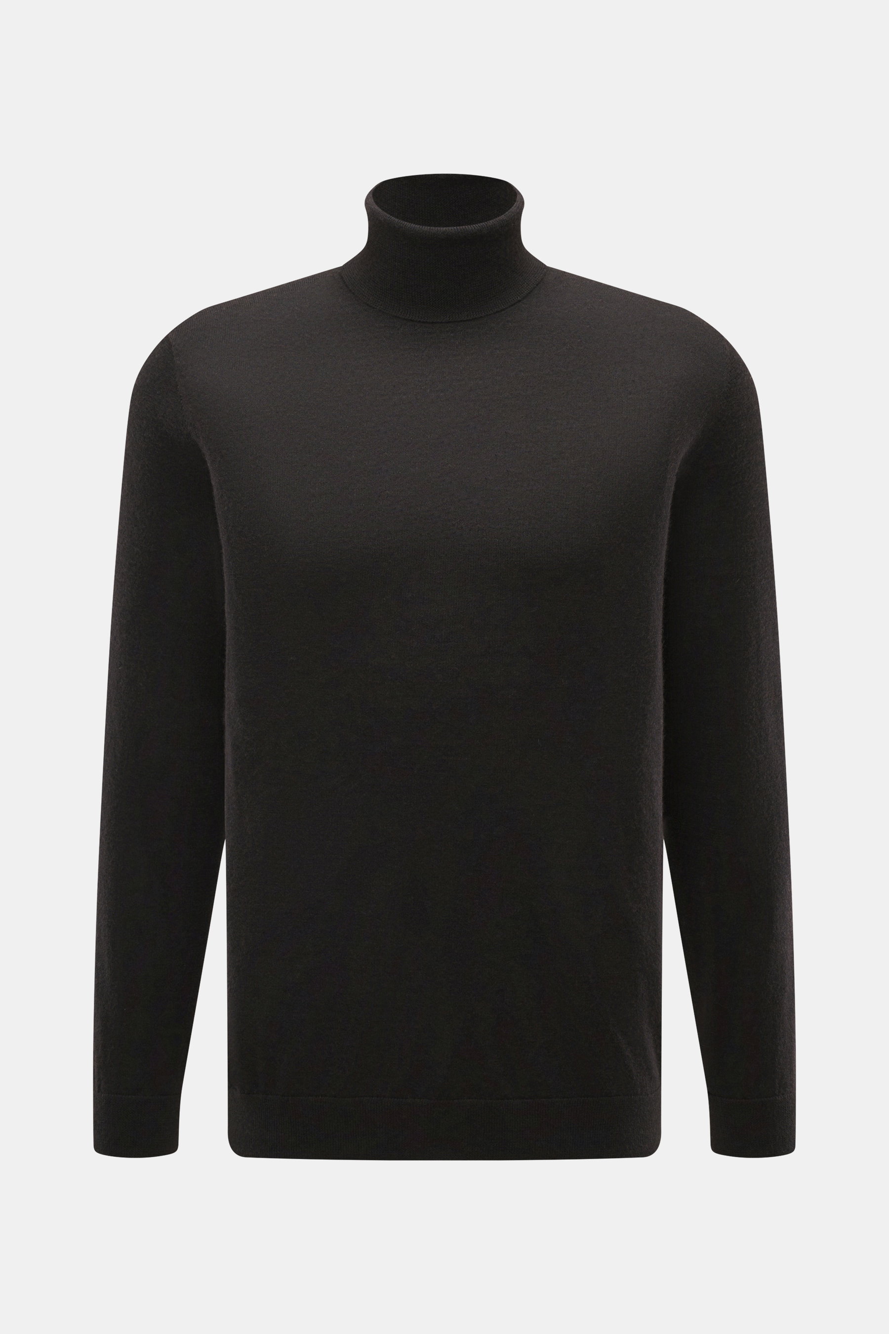 FTC Feinstrick-Rollkragenpullover dunkelbraun
