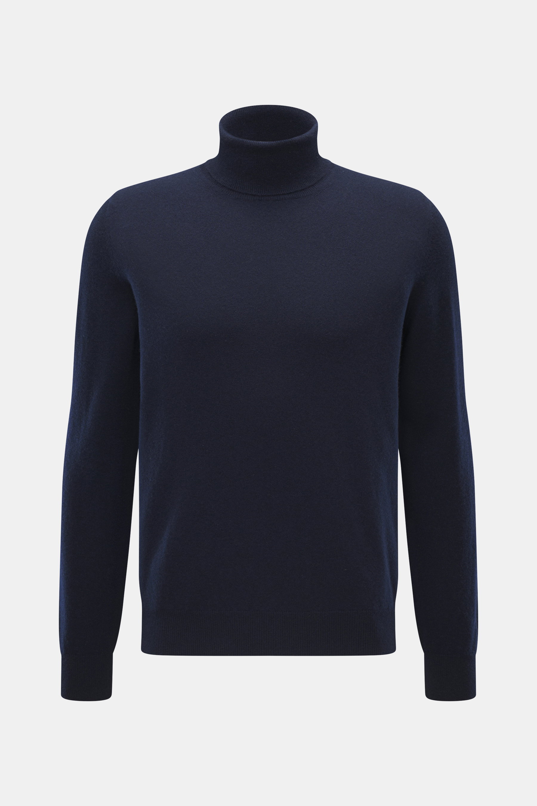 BRAUN Hamburg Cashmere Rundhalspullover navy, Slim Fit, feines Strickbild, reiner Cashmere, weicher Griff, Rundhalsausschnitt, flexible Rippbündchen, Frontansicht