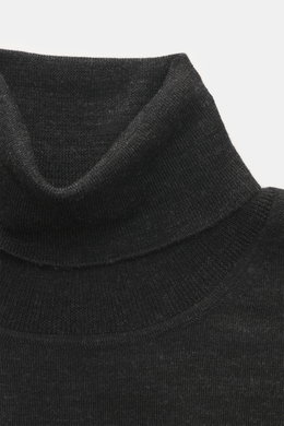 von Braun Merino Feinstrick-Rollkragenpullover anthrazit