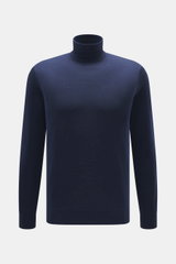 von Braun Merino Feinstrick-Rollkragenpullover navy