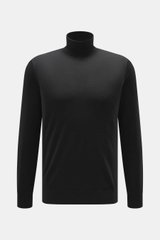 von Braun Merino Feinstrick-Rollkragenpullover schwarz