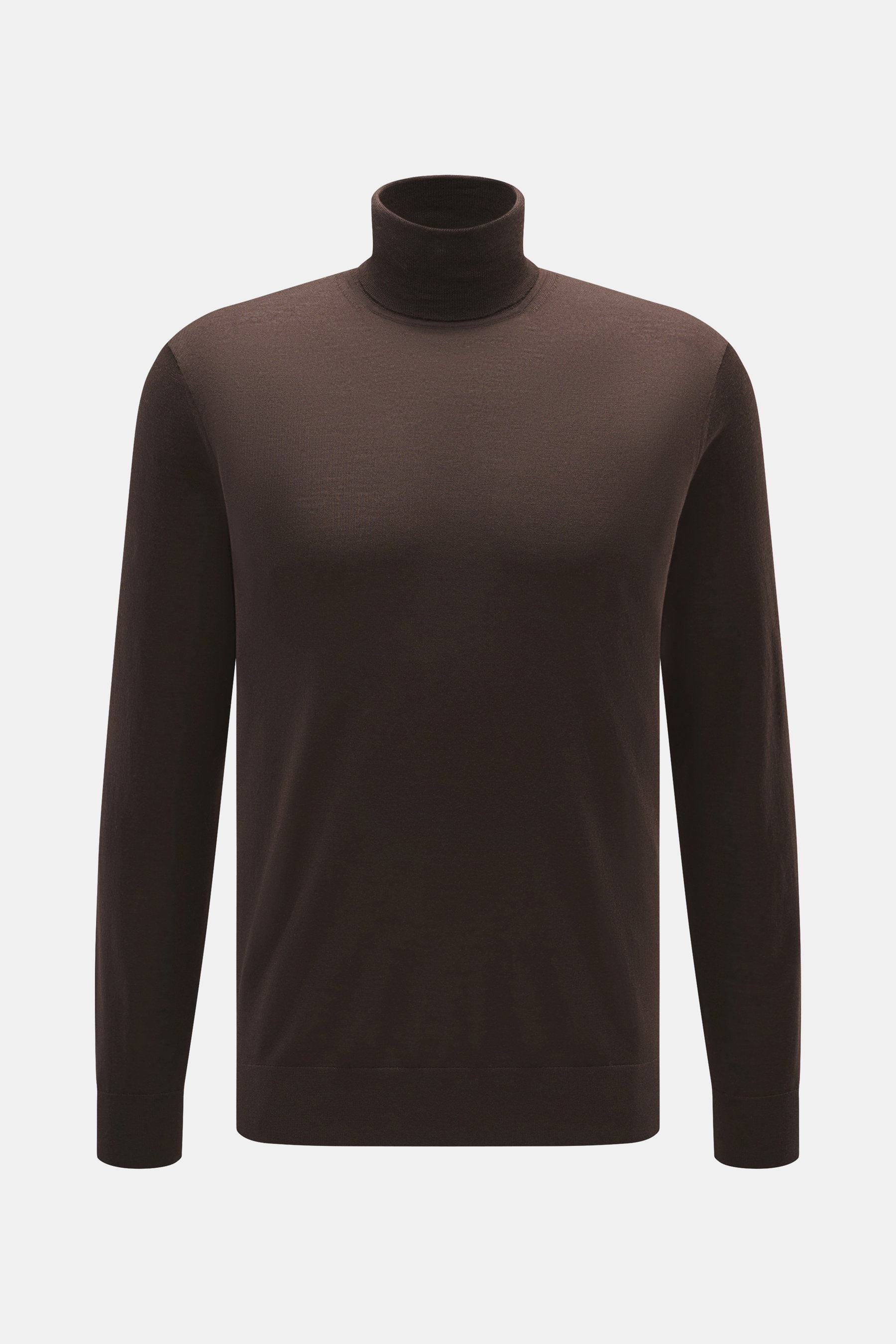 von Braun Merino Feinstrick-Rollkragenpullover dunkelbraun
